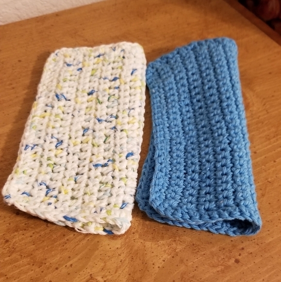 💞2/$20 HAND CRAFTED Crocheted All Purpse 100% Cottn Reusble Bath or Dish Cloths - Picture 4 of 8